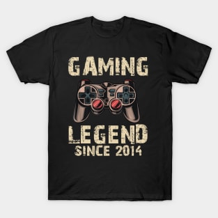 Gaming Legend 2014 Gamer Boys 7th Birthday Video Games 7 Boy T-Shirt